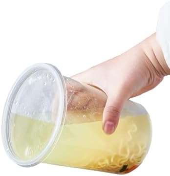 FULING [44 Sets - 32 oz. Plastic Deli Food Storage Soup Togo Containers With Airtight Lids Clear Disposable Takeout Quart Container … - Image 3