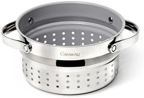 Caraway Steamer, Stainless Steel Steamer with Handles by Unknown