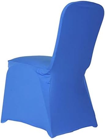 Tableclothsfactory 10PCS Royal Blue Stretchy Spandex Fitted Banquet Chair Cover Dinning Event Slipcover for Wedding Party Banquet Catering - Image 3
