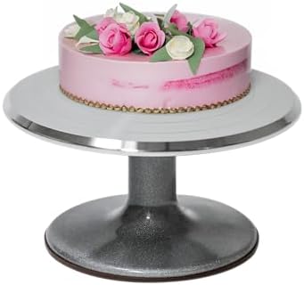Trademark Innovations 10" Revolving Cake Decorating Turntable Stand - Professional Aluminum & Non-Slip by Trademark+Innovations