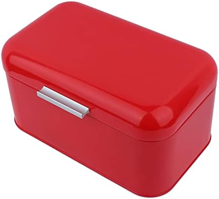 Cocoarm Bread Box, Red Retro Style, Metal, Large Capacity Kitchen Storage Container for Countertop - Image 6