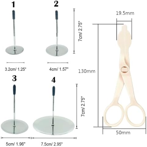 Cake Decorating Tool Kit, 7pcs Stainless Steel Icing Piping Nozzle Tips, 3pcs Cake Flower Nail and 1 Flower Lifters for Cake Fondant Cupcake - Image 2