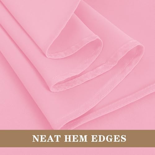 Fitable 6 Pack Pink Tablecloths 120 Inch Round for 48"-96" Tables - Image 4