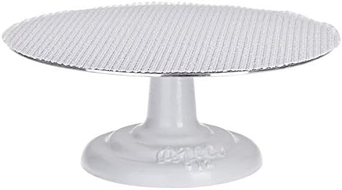 Ateco Revolving Cake Decorating Stand, Aluminum Turntable and Cast Iron Base with Non-Slip Pad, 12-Inch by Ateco