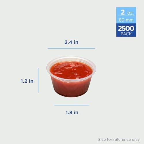 Karat FP-P200-PP 2 oz. PP Portion Cups - Clear (Case of 2500) - Image 2