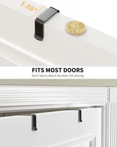 Moforoco 6-Tier Over The Door Pantry Organizer, Pantry Organization and Storage, Black Hanging Basket Cabinet Door Wall Spice Rack Shelves, Home & Kitchen Laundry Room Bathroom Essentials accessories - Image 5