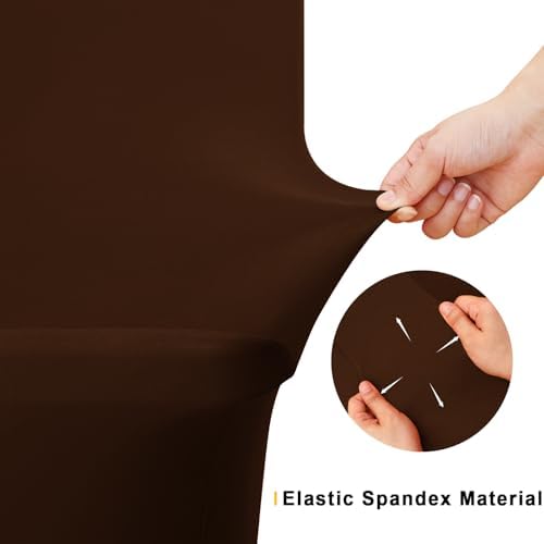 Smiry 2 Pack Spandex Table Cloth 6FT, Elastic Fitted Coffee Tablecloth - Image 4