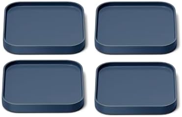 Caraway Spoon Rest Set of 4, Stackable Spoon Holder for Kitchen Counter | Drip Catching, Heat-Resistant Design, Non-Slip Base, Navy by Unknown