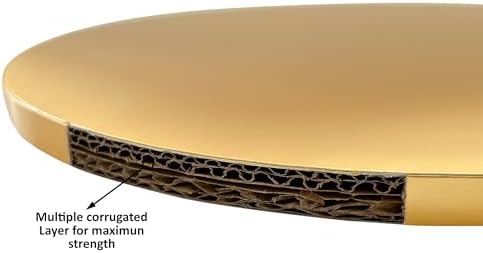 Maritide 14 Inch Cake Board Drums Round, 6-Pack, Gold, Sturdy 1/2” Thick for Heavy Or Multi-Tiered Cakes - Image 5