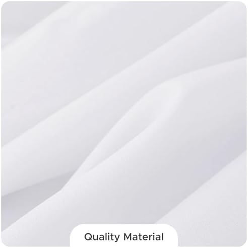 Fitable 8 Pack White Table Cloths 90x132 Inch for 6 Foot Rectangle Tables - Image 7