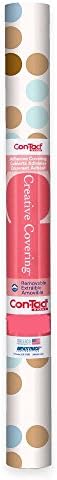 Con-Tact Brand Creative Covering, Self-Adhesive Shelf Liner, Multi-Purpose Vinyl Drawer Liner, Easy to Use and Apply, 18'' X 9', Polka Blue - Image 2