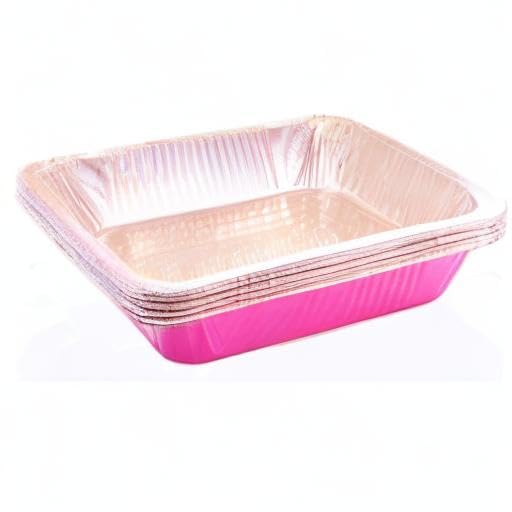 Tiger Chef Full Size Pink Disposable Aluminum Foil Steam Table Baking Pans, 19 5/8in x 11 5/8in x 2 3/16 inches Deep Disposable Chafing Pans 25-Pack - Image 5