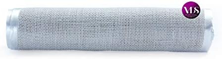 VDS Pack of 10, Burlap Table Runner with White Lace Edge, 100% Natural Jute Rustic Hessian Table Cloth Centerpiece for Wedding Birthday Party Banquet Table Decoration (Size 12X108 Inch)(White) - Image 4