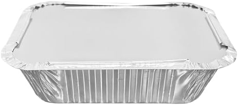 iHomeSet 200 Pack 1 lb Aluminum Foil Pans with Paper Lids | Take Out Food Containers for Catering, Baking, Roasting Food, Freezer Safe - Image 3