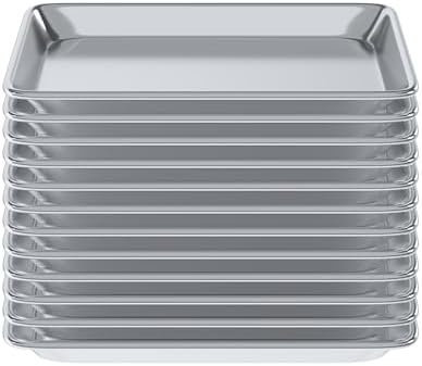 Pack of 12 | 10 in. x 13 in. Quarter Size Aluminum Bun. / Sheet Pan | Ideal for baking, roasting, cooling, prepping, or storing - a must-have in restaurants, bakeries, and busy kitchens. - Image 2