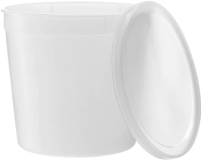Heavyweight - 86oz - Clear Disposable Round Food Storage Deli Containers with Lids To-Go, Microwavable, Leak Proof, BPA-free : Set of 30 - Image 3