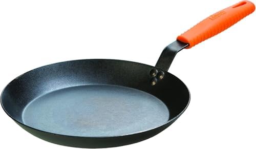 Lodge Carbon Steel Skillet with Handle Holder, 12 Inches by Lodge