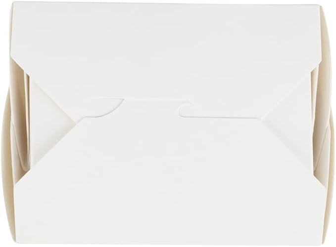 Restaurantware Chinese Take Out Boxes 200 Pack of 8 oz Grease-resistant Party Take Out Food Containers Disposable Stackable Asian Square White Paper To Go Boxes For Restaurants - Image 19