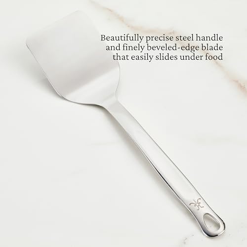 Hestan Provisions Chef's Tools, Solid Spatula/Turner, (13-Inch), Artisan-Polished Stainless Steel - Image 2