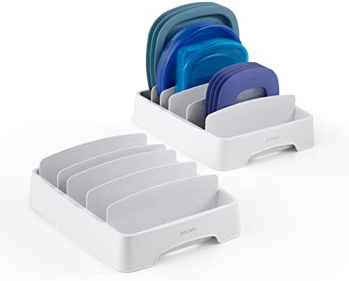 YouCopia StoraLid Adjustable Food Container Lid Organizer for Kitchen Cabinet Storage, Small, 2-Pack by YouCopia