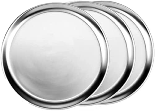 TrueCraftware- 20-Inch Aluminum Pizza Pans Set of 3 Wide Rim- Pizza Tray for Baking Bakeware Commercial Quality for Pizzeria Restaurant Home Kitchen by Unknown