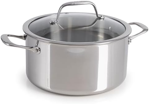 T-Fal Pro Tri-Ply Stainless Steel 6 qt Dutch Oven Pot with Lid, Induction by T-falbrand