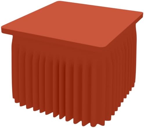 Smiry Spandex Elastic Fitted Table Cloth Skirt for 4FT Square Table by Smiry