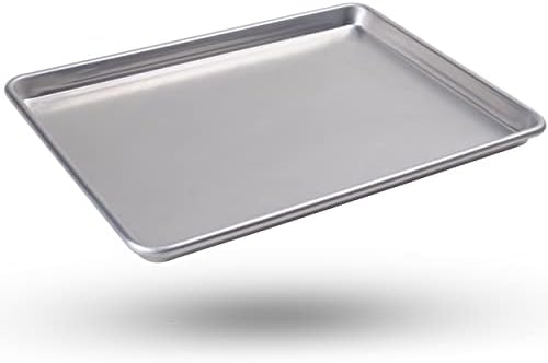 Alpine Cuisine Three Quarter Professional Aluminum Cookie Sheet 22-inch - Rimmed Baking Sheets for Oven - Durable, Oven-Safe, Easy to Clean, Commercial Quality - Great for Roasting & Baking - Image 2