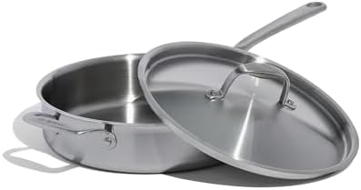 Made In Cookware - 3.5 Quart Stainless Steel Saute Pan - 5 Ply Stainless Clad - Professional Cookware - Induction Compatible - Crafted in Italy by Unknown