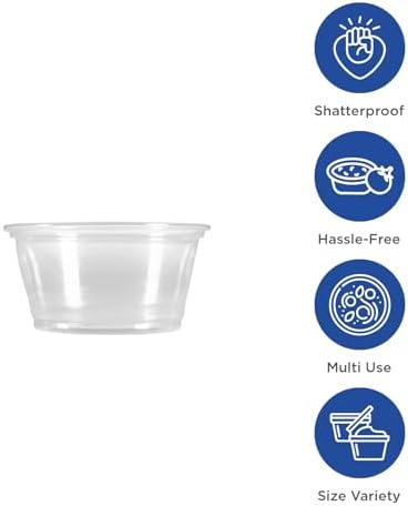 Karat FP-P200-PP 2 oz. PP Portion Cups - Clear (Case of 2500) - Image 3