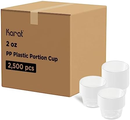 Karat FP-P200-PP 2 oz. PP Portion Cups - Clear (Case of 2500) by Karat