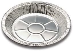 KitchenDance Medium Depth Disposable Aluminum Pie Pans - 9 Inches Round Foil Baking Pan Perfect for Home, Small Business - Aluminum Foil Pans for Baking, Storing, and Preparing Food, Pack of 500 by KitchenDance