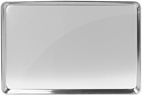 GRIDMANN 15" x 21" Commercial Grade Aluminum Cookie Sheet Baking Tray Pan Three Quarter Sheet - 6 Pans - Image 3