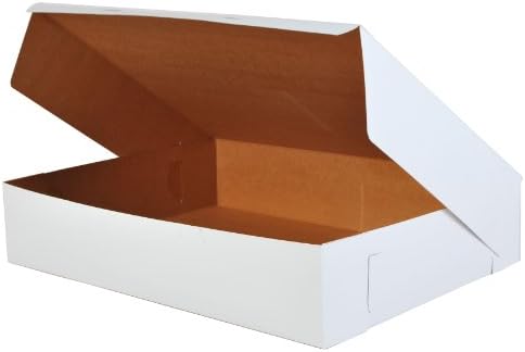 SOUTHERN CHAMPION TRAY SCT 1075 Premium Clay Coated Kraft Paperboard White Non-Window Sheet Cake and Utility Box, 22" Length x 16-3/4" Width x 4-1/2" Height (Case of 50) - Image 2