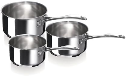 Beka Chef 3-piece Stainless Steel Saucepan Set (16-18 - 20 cm) by Unknown