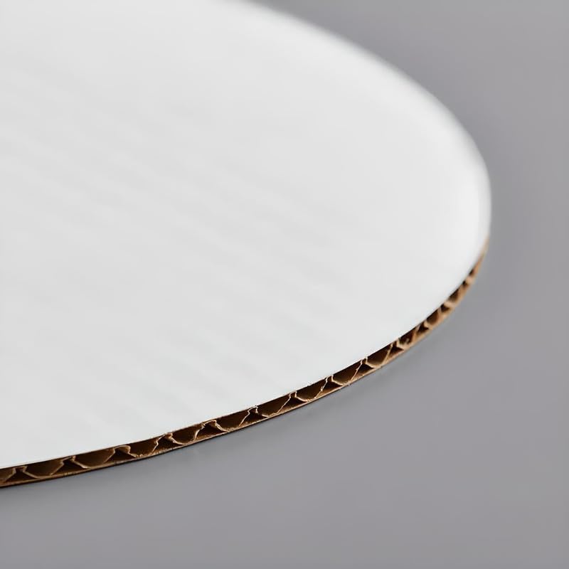 OCS Parts 25-Count 6" Round White Cake Boards | Heavy Duty Grease Resistant Food Grade Disposable Cardboard Cake Circle for Home Baking, Bakeries and Restaurants - Image 6