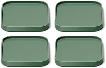Caraway Spoon Rest Set of 4, Stackable Spoon Holder for Kitchen Counter | Drip Catching, Heat-Resistant Design, Non-Slip Base, Sage by Unknown