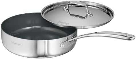 Tramontina Utsava Tri-Ply Clad Stainless Steel 2.9-Quart Saute Pan with Lid by Tramontina