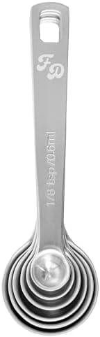 Fat Daddio's MS-06 Stainless Steel Measuring Spoons Set, 6 spoons, Kitchen Gadgets for Baking & Cooking - Image 2