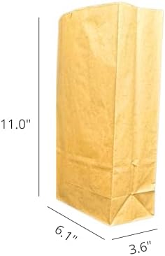 7STAR 6lb Brown Paper Bags, 500 Pack – Virgin Kraft Paper Lunch Bags, Food-Safe & Unbleached | Heavy-Duty, Grease-Resistant Sacks for Sandwiches, Snacks, Bakery, Takeout & Crafts - Image 2