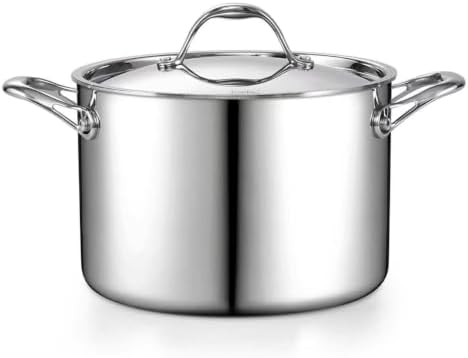 Cooks Standard Multi-Ply Clad 8 Quart Stainless Steel Stock Pot with Lid by CooksStandard