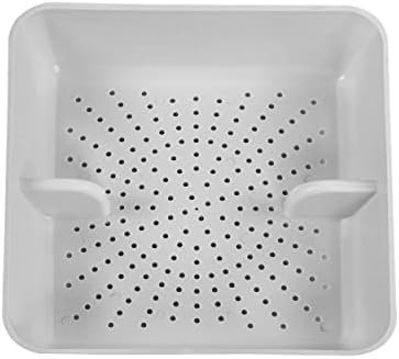 GSW ABS Plastic Floor Sink Drain Strainer Drop-in Basket 8-1/2”W x 8-1/2”L x 2-1/4”H - Perfect for Restaurant, Bar, Buffet (2" H ABS) - Image 4