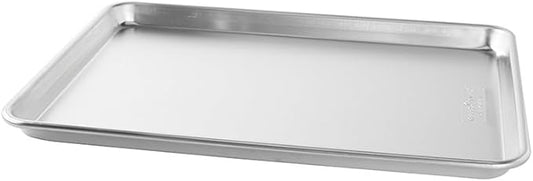 Nordic Ware Naturals HalfSheet - USA Made Aluminum Commercial Quality Sheet Pan for Baking or Roasting, Encapsulated Galvanized Steel Rim Prevents Warping, Half Sheet (Pack of 6) by NordicWare