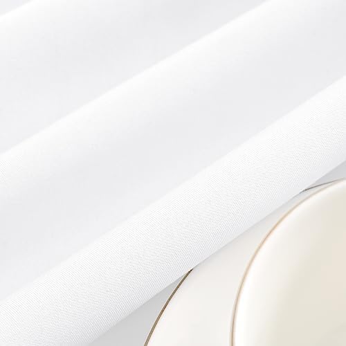8 Pack White Tablecloth for Rectangle Table 70 x 120 Inch - Image 7