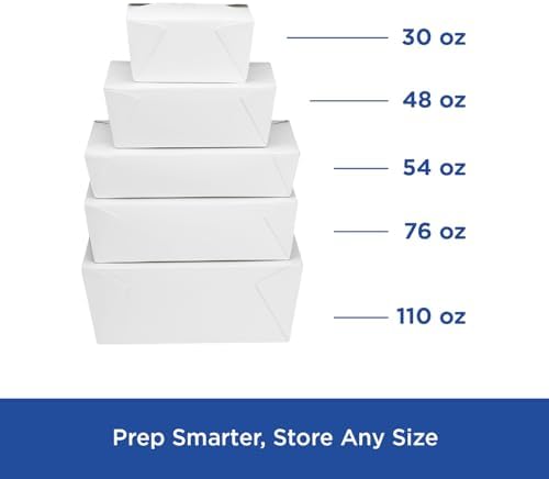 Karat FP-FTG48W 48 fl.oz. 5.9" x 4.6" x 2.4" Fold-to-Go Box #8,.White (Pack of 300) - Image 6