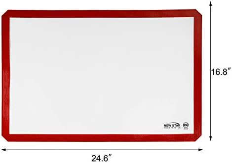 New Star Foodservice Commercial Grade Silicone Baking Mat Non-Stick Pan Liner, 17 x 25 inch (Full Size) (Pack of 2) - Image 2