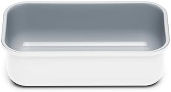 Caraway Non-Stick Ceramic-Coated 1 lb Loaf Pan | Naturally Slick Ceramic Coating, Non-Toxic, PTFE and PFOA Free, Perfect for Pound Cakes, Breads, and More, White by Unknown