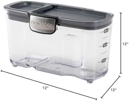 Progressive International ProKeeper+ Clear Plastic Airtight Food Baker's Kitchen Storage Organization Container Canister Set with Magnetic Accessories, 2- Piece Set (Cereal 1.5-Quart) - Image 6