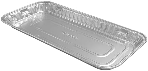 PACTOGO 11" x 5" x 1" Disposable Aluminum Foil Oblong Danish Cake Pans - Ideal Baking Tins for Sweets, Coffee Cakes, Danishes, Cookies, Brownies (Pack of 50) - Image 2