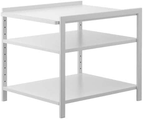 YAMAZAKI Home Kitchen Storage Rack, 3-Tier Adjustable Shelves, Steel, White by Unknown